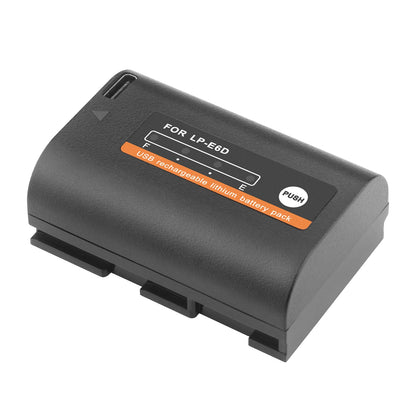 Batterie 2650mAh LP-E6 LP E6 LPE6 LP E6N Probty type-c pour appareils photo Canon 5D Mark II III 7D 60D EOS 6D 70D 80D EOS 5DS R