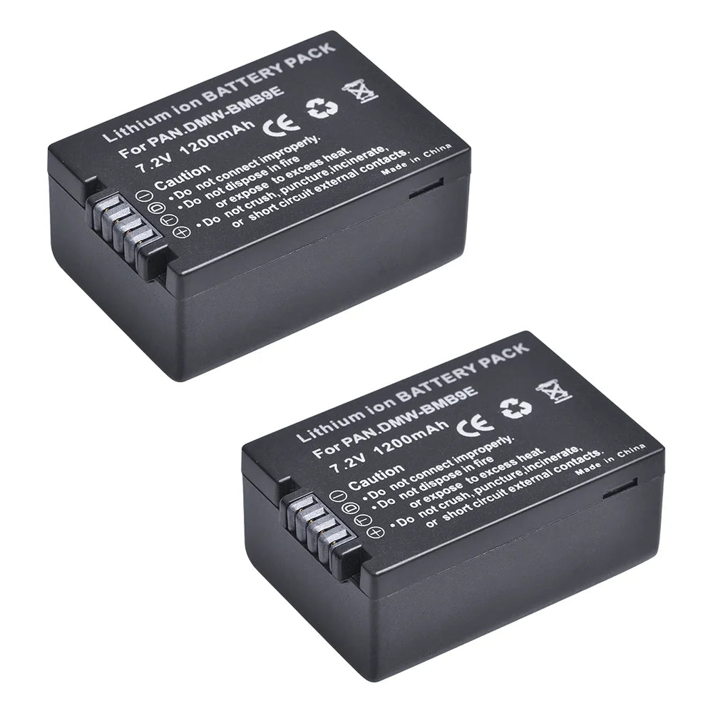 Batterie + chargeur Aspern DMW-BMB9 DMW BMB9 BMB9E pour Panasonic Lumix DC-FZ82 FZ70 FZ60 FZ100 FZ150 FZ40 FZ45 FZ47 FZ48