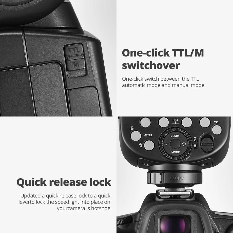 Flash pour appareil photo Godox V860III V860 III Speedlite E-TTL HSS pour Canon Sony Nikon Fuji Olympus Panasonic Pentax...