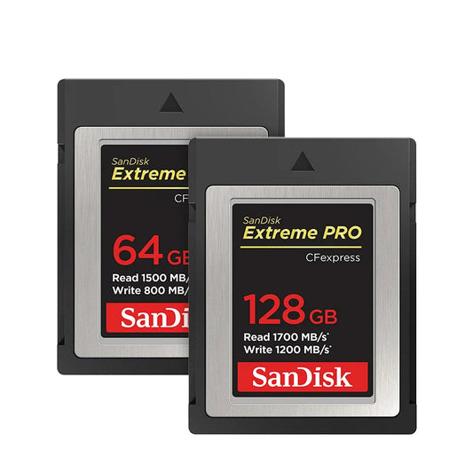 Carte Sandisk CFexpress Type B 64GB 128GB haute vitesse extrême PRO 4K