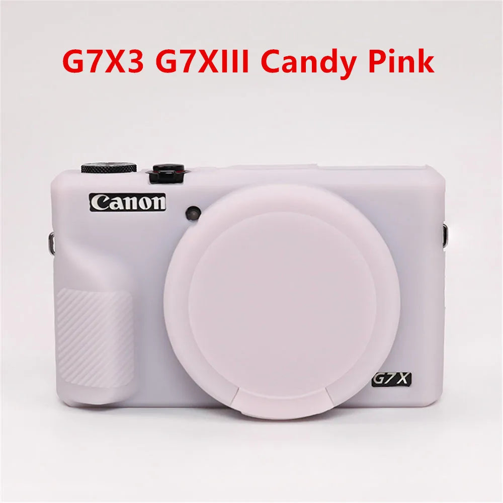 Housse silicone de protection anti-choc pour Canon G7X Mark II III G7XII G7X2 G7XIII G7X3