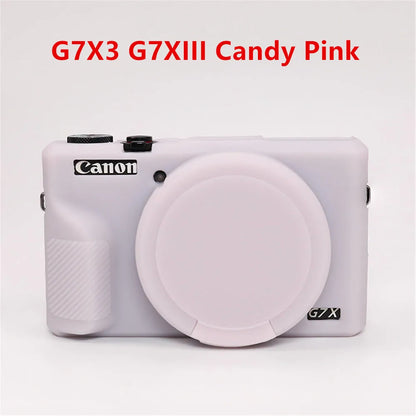 Housse silicone de protection anti-choc pour Canon G7X Mark II III G7XII G7X2 G7XIII G7X3