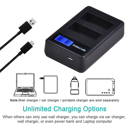 Batterie + chargeur double LP-E10 LP E10 LPE10 pour Canon EOS 1100D 1200D 1300D Kiss X50 X70 X80 Rebel T3 T5 T6...