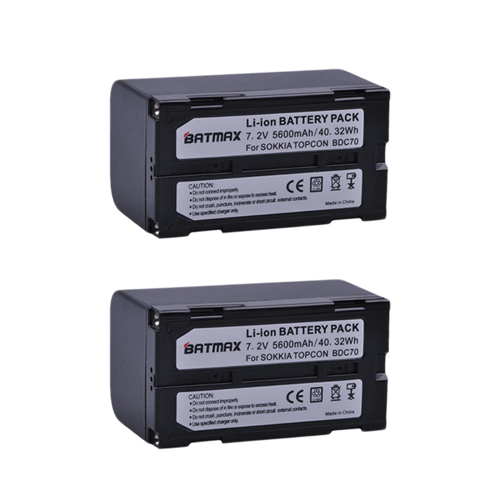 BATTERIE Batmax Li-ion BDC70 + chargeur rapide lcd en option pour chargeur Topcon pour GTS 900 et GPT 9000...