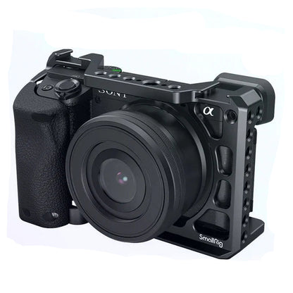 Cage SmallRig 3164 pour Sony A6100 / A6300/ A6400 - avec poignée en Silicone