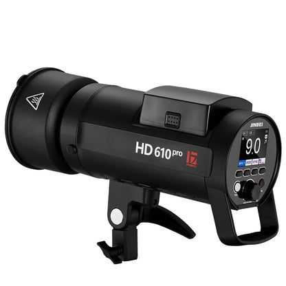 Flash stroboscopique JINBEI HD610pro extérieur sans fil avec batterie 600W 6000mAh Monolight TTL HSS 1/8000S avec déclencheur TR-Q7II en option