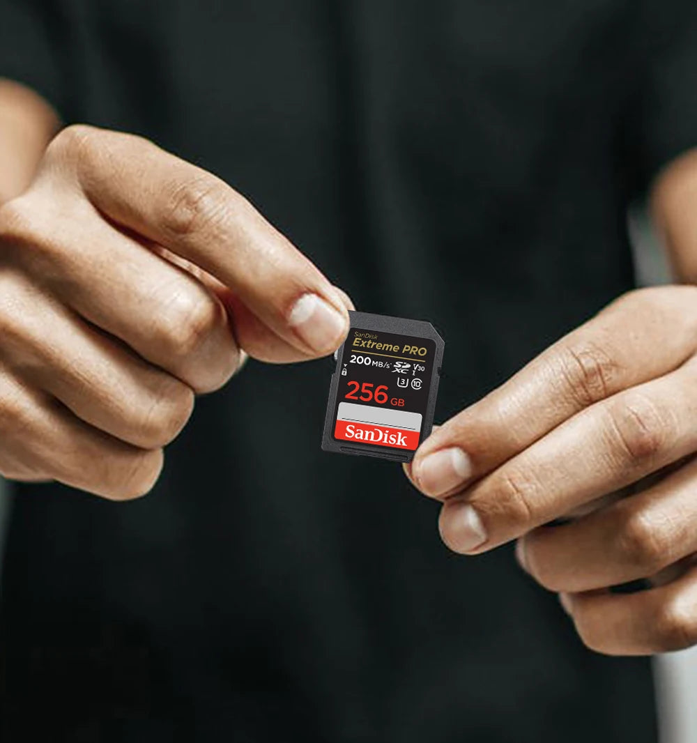 Carte mémoire SD SanDisk extrême Pro 200 MB/s de 32GB à 512GB 4K