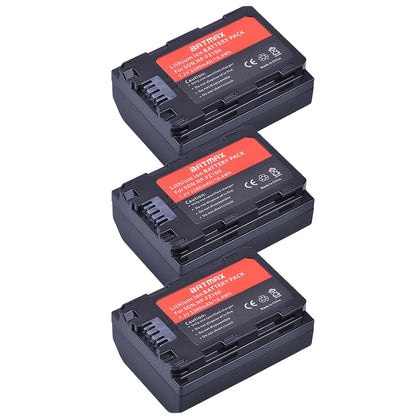 Batterie Batmax 2280mAh NP-FZ100 FZ100 + double chargeur LED USB pour Sony ZV-E1, Alpha A7III, A7R III, A9, A6600, a7 IV, a7R IV, A6700, A7M4...