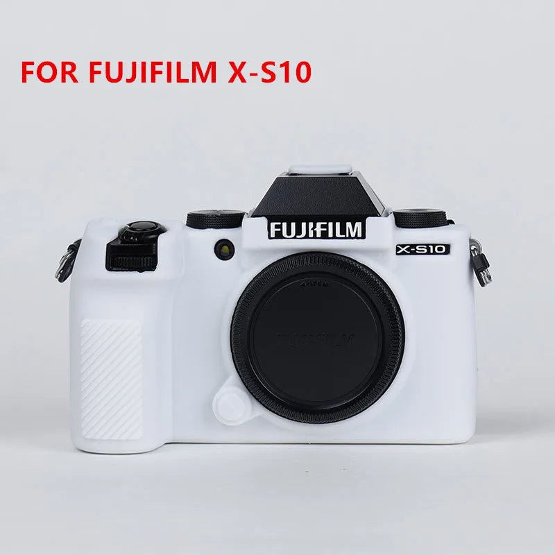 Housse silicone de protection anti-choc pour Fujifilm X-S10 XS10 X100V X-T200 X-T100 XT200 XT4 X-T4 X-T3 X-T30 XT30 X-A7 XA7 X-T20 X-T10 XT100