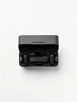 Microphone professionnel DJI Mini 2TX 1RX avec étui de charge