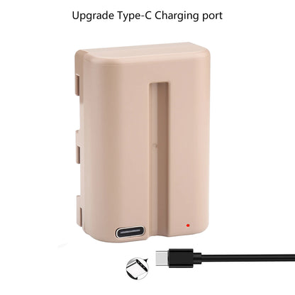 Batterie Probty 2250mAh NP-FM500H NP FM500H FM500H USB-C pour Sony Alpha A58 A57 A65 A77 A99 A900 A700 A580 A560 A550 A850