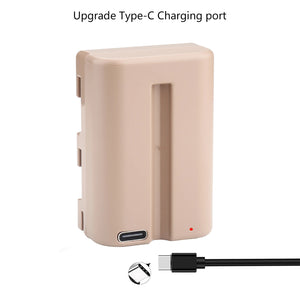 Batterie Probty 2250mAh NP-FM500H NP FM500H FM500H USB-C pour Sony Alpha A58 A57 A65 A77 A99 A900 A700 A580 A560 A550 A850