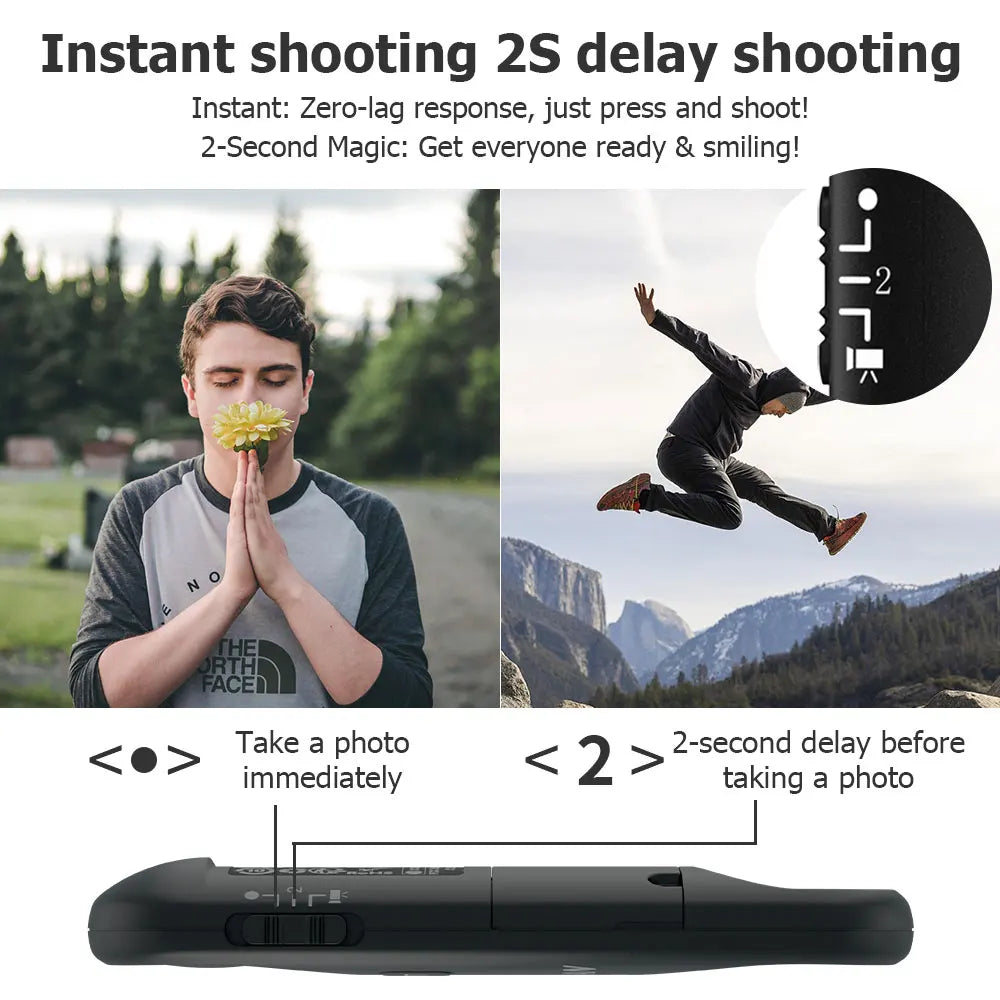 Télécommande AODELAN BR-E1 Déclencheur sans fil pour Canon EOS R10 R8 R7 R6 R6II R5II R5C R3 R M50 M6II G5XII T7i SL2 SL3 200D 250D...