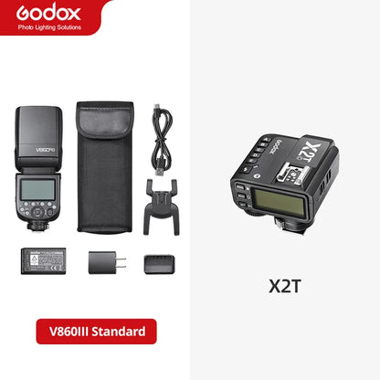 Flash pour appareil photo Godox V860III V860 III Speedlite E-TTL HSS pour Canon Sony Nikon Fuji Olympus Panasonic Pentax...