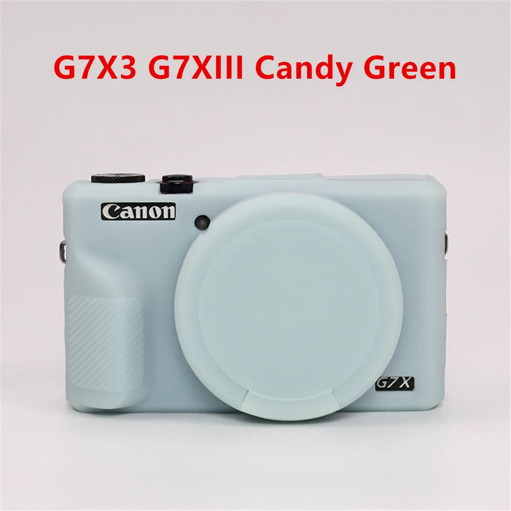 Housse silicone de protection anti-choc pour Canon G7X Mark II III G7XII G7X2 G7XIII G7X3