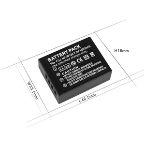 Batterie générique NP-W126 1600mAh pour appareil photo Fujifilm XT20 XT3 XPro1 Pro2 X-Pro1 X-T1 XT1 HS30EXR HS33EXR X PRO1