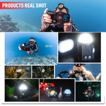 Eclairage LED Seafrogs SL-19 60 mètres Étanche 2000LM Pour Caméra et Téléphone...
