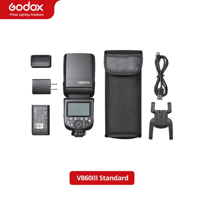 Flash pour appareil photo Godox V860III V860 III Speedlite E-TTL HSS pour Canon Sony Nikon Fuji Olympus Panasonic Pentax...