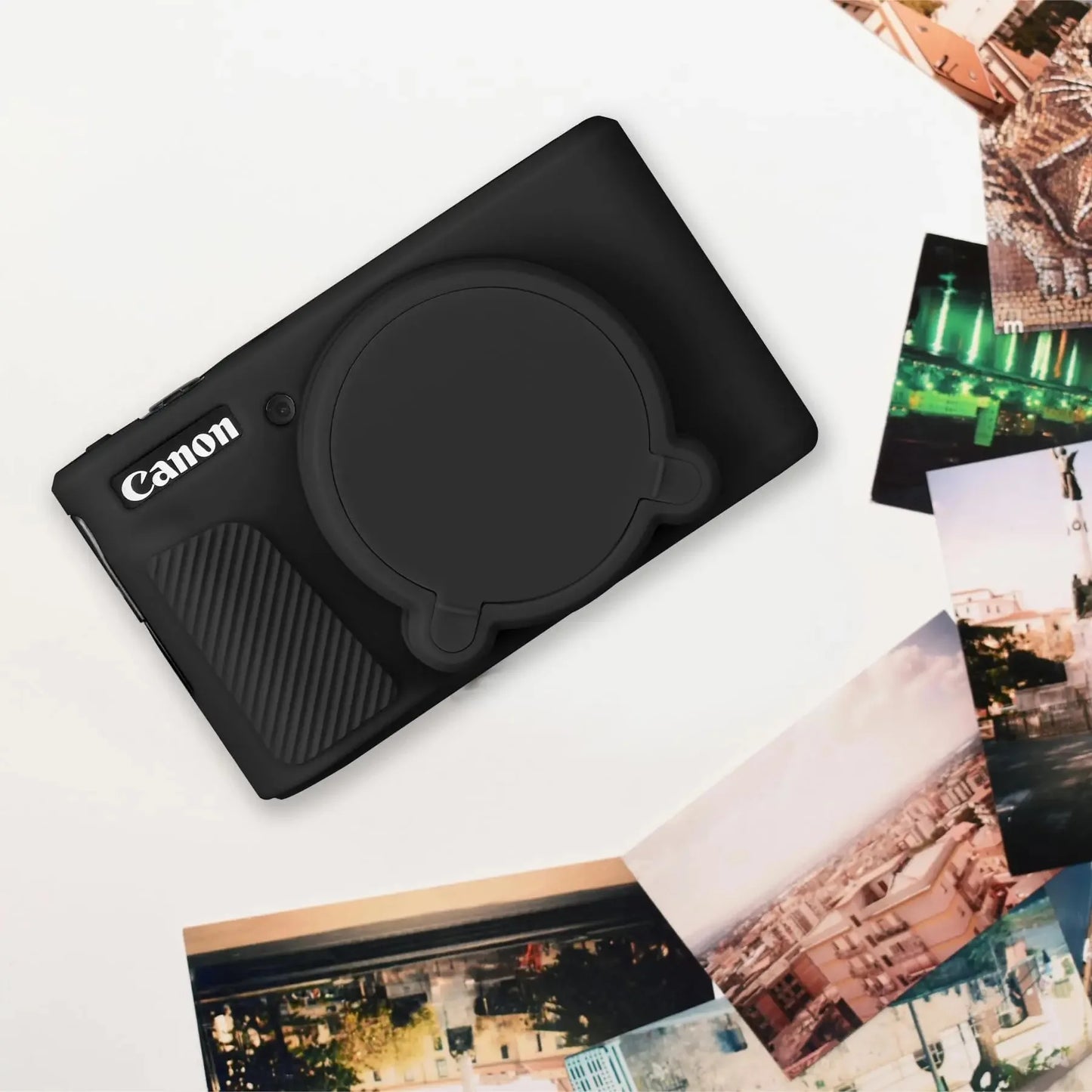 Housse de protection en silicone anti-choc pour Canon PowerShot SX740 / SX730