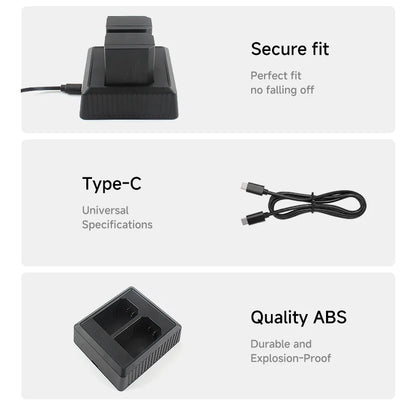 Chargeur de batterie Sony NP-SA100 50W PD, double charge intelligente numérique, puce intelligente, , charge rapide Type-C
