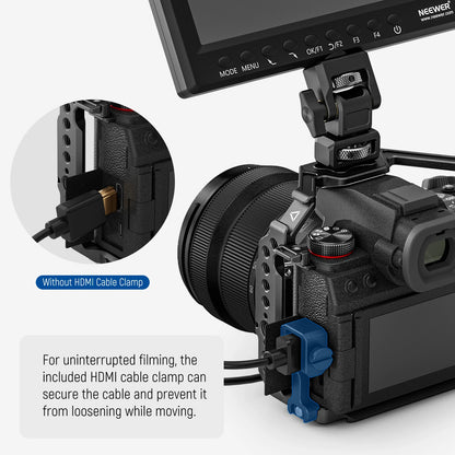 Cage pour Panasonic LUMIX S5 II/S5 IIX G9 II avec pince de câble HDMI, base Arca QR
