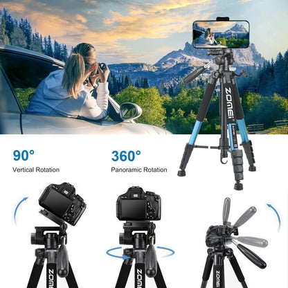 Trépied ZOMEI Q188 trépied Portable 1.8M pour appareil photo