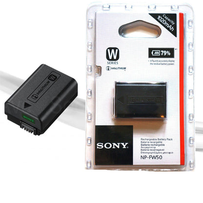 Batterie Sony NP-FW50 FW50 pour Sony A7, A7RII, A7S, A6500, A7II, A7SII A6500...