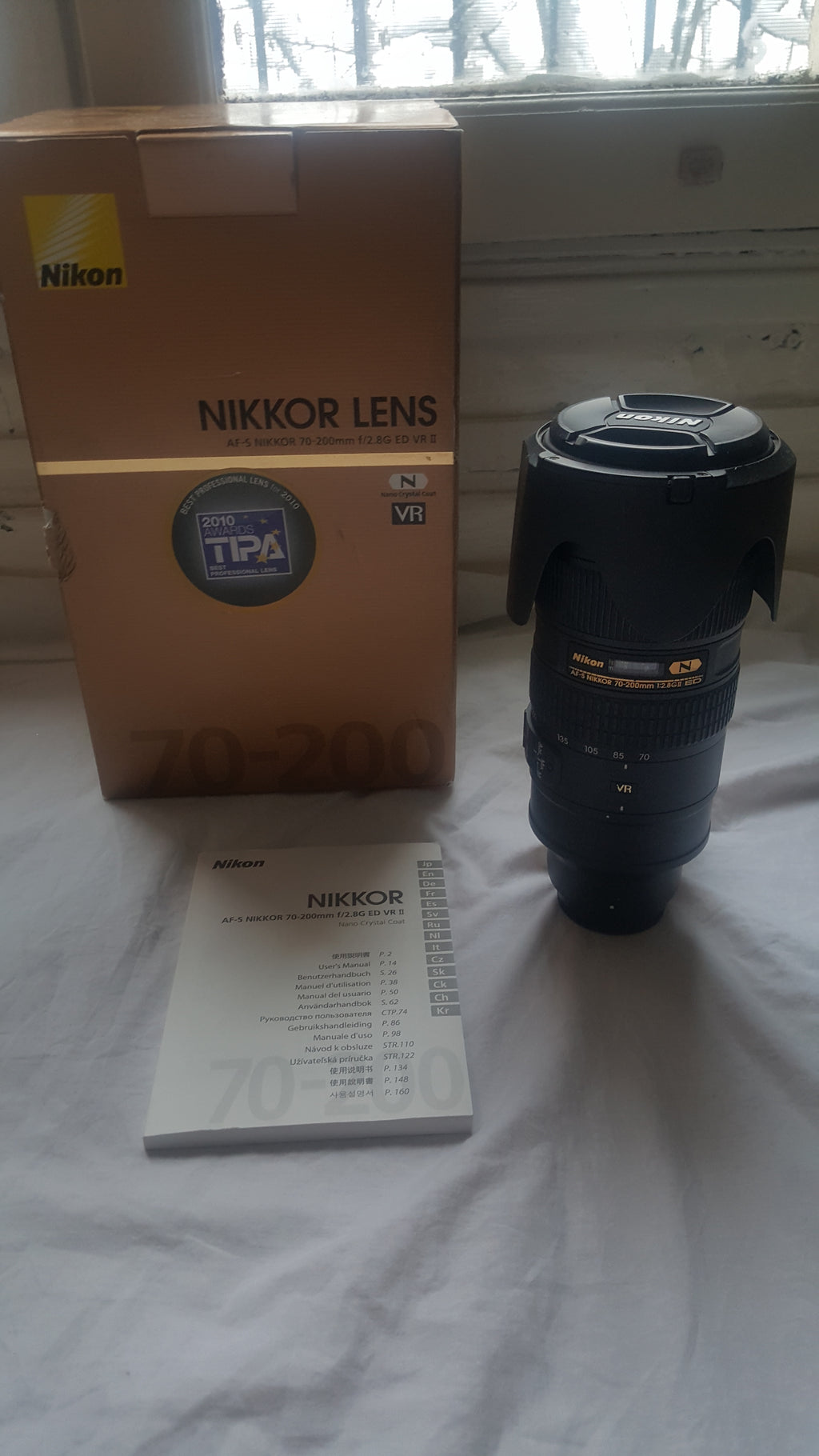 Nikon AF-S 70-200 mm f/2,8 ED VR II excellent état+ garantie