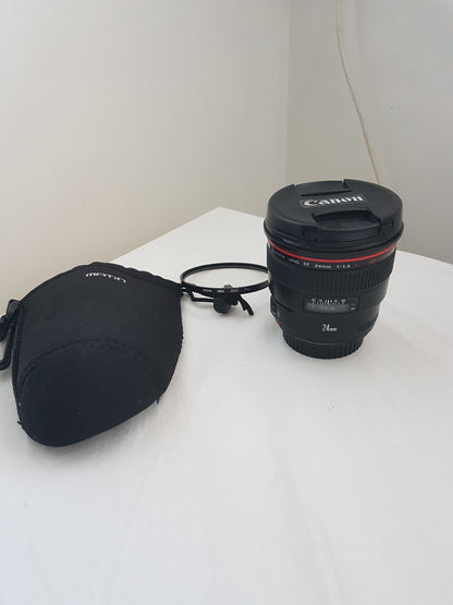 Canon EF L USM 24 mm f/1,4 ii très bon etat  + garantie