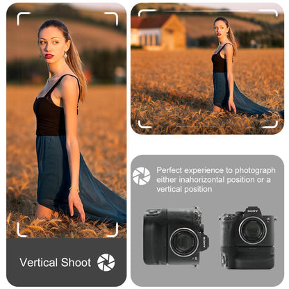 Grip meike MK-A7R IV pour reflex Sony a7RIV, a7IV, a9II A7SIII A1