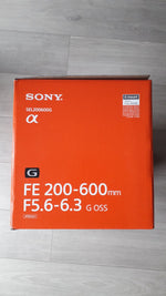 Sony FE 200-600 mm f/5.6-6.3 G OSS neuf + facture + garantie