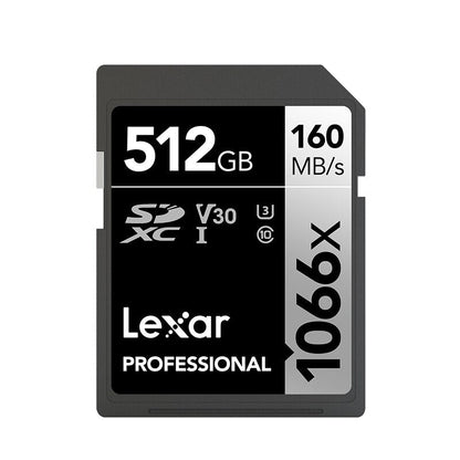 Carte SD Lexar professional 300 MB/s V90 32GB à 512GB 4K 8K
