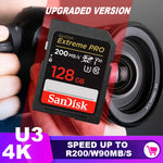 Carte mémoire SD SanDisk extrême Pro et Ultra 200 MB/s de 16GB à 512GB
