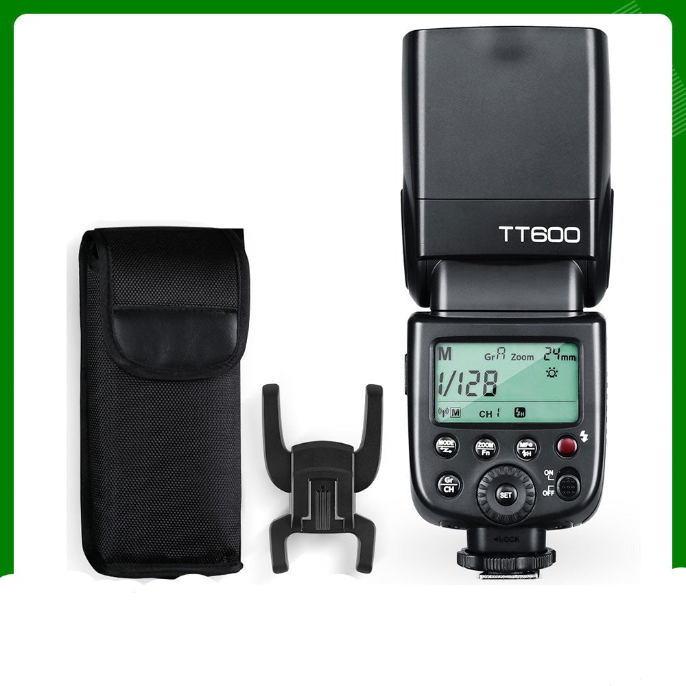 Flash maître/esclave Godox TT600 2.4G sans fil Speedlite avec système de déclenchement intégré pour Canon Nikon Pentax Olympus Fujif Sony