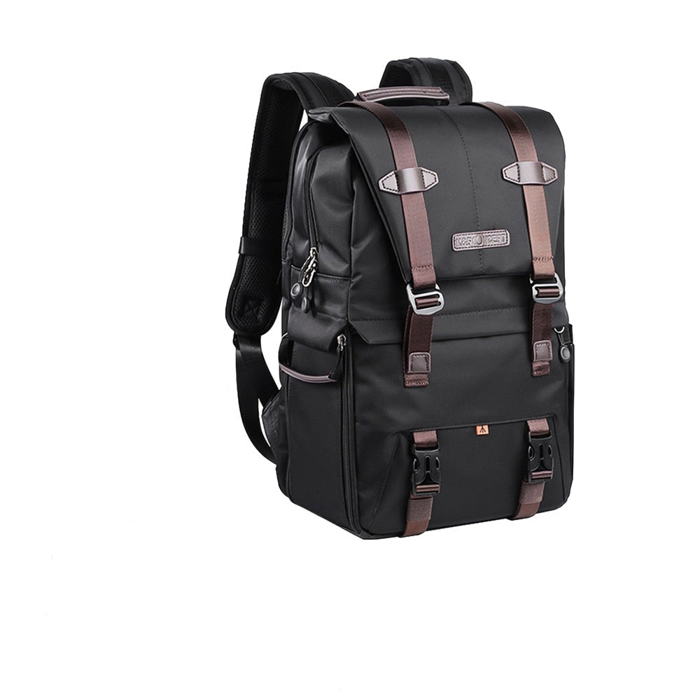 Sac à dos K&F CONCEPT haute qualité pour appareil photo + ordinateur portable 15,6 pouces avec housse anti-pluie
