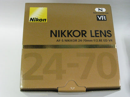 Nikon AF-S 24–70mm f/2.8E ED VR neuf + facture + garantie