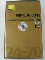Nikon AF-S 24–70mm f/2.8E ED VR neuf + facture + garantie