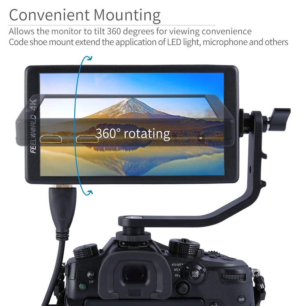 Monture stabilisateur Feelworld FW-TA pour moniteur F5 FW568 S55 F570 F6 ....