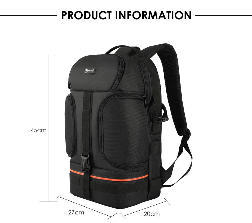 Sac à dos Ightpro TS-30R avec ouverture latérale + housse de pluie