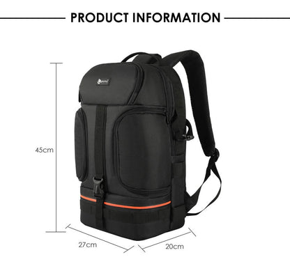 Sac à dos Ightpro TS-30R avec ouverture latérale + housse de pluie