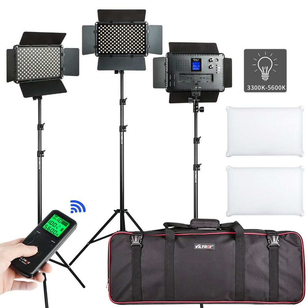 Kit d'éclairage LED VILTROX VL-S192T pour studio