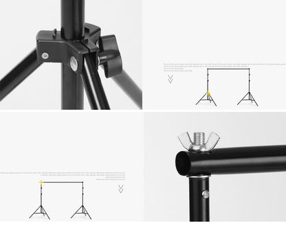 T-shaped studio background support + classic stand