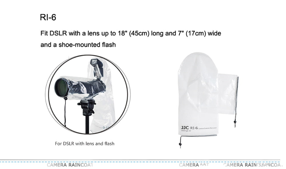 JJC Rain Cover x2 for all types of DSLRs
