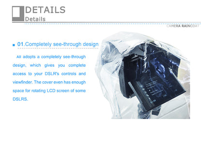 JJC Rain Cover x2 for all types of DSLRs