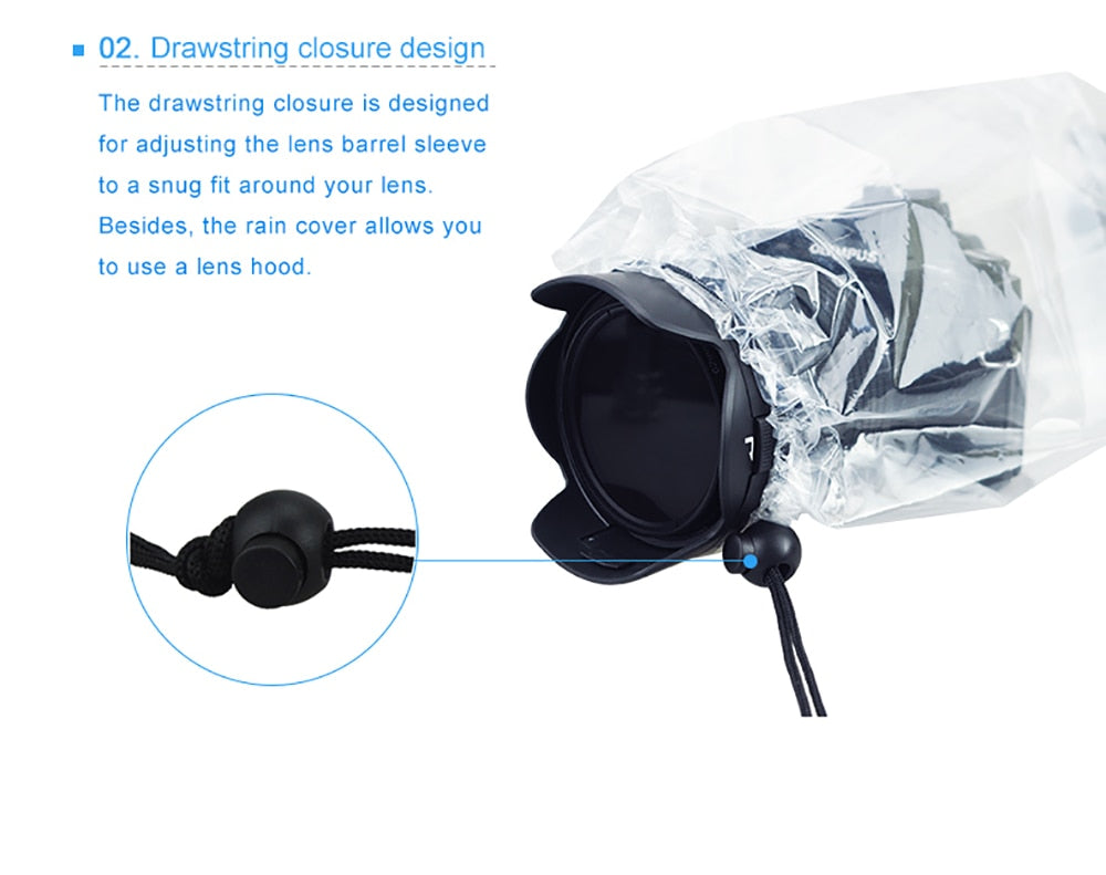 JJC Rain Cover x2 for all types of DSLRs