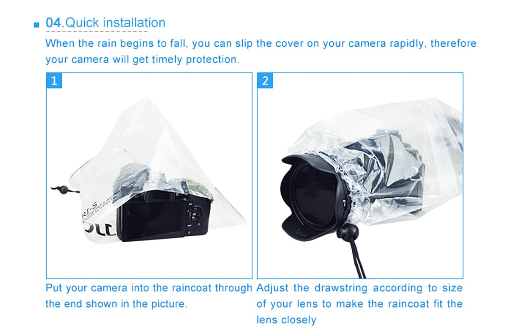 JJC Rain Cover x2 for all types of DSLRs