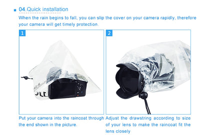JJC Rain Cover x2 for all types of DSLRs
