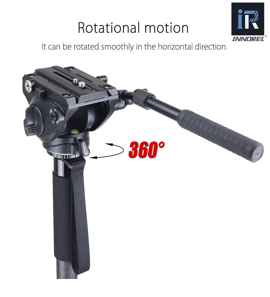 Tête fluide Innorel H80 haute qualité 360° pour tripod, monopod, manfrotto 501PL...