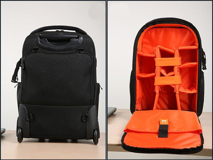 Valise professionnelle à roue Jealiot T-80 pour trépied, 2 reflex + 4 objectifs