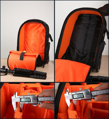 Valise professionnelle à roue Jealiot T-80 pour trépied, 2 reflex + 4 objectifs